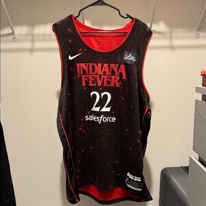 Adult Indiana Fever #22 Caitlin Clark Stranger Things Rebel Swingman Jersey 2XL